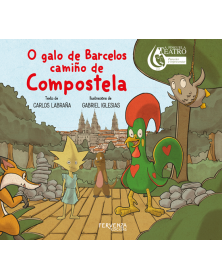 O galo de Barcelos camiño de Compostela