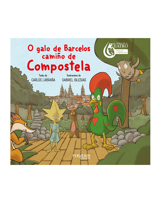O galo de Barcelos camiño de Compostela