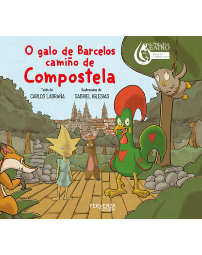 O galo de Barcelos camiño de Compostela